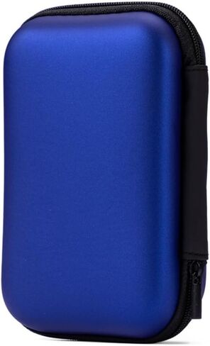 Multi Functional 2.5-inch Hard Drive Bag, EVA Earphone Bag, Mobile Hard Drive Storage Bag, Electronic Product Bag,Mobile Phone Hard Drive Storage Bag (Blue) in Saudi Arabia