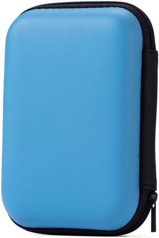 Multi Functional 2.5-inch Hard Drive Bag, EVA Earphone Bag, Mobile Hard Drive Storage Bag, Electronic Product Bag,Mobile Phone Hard Drive Storage Bag (Blue) in Saudi Arabia