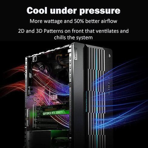 Lenovo 2023 Newest IdeaCentre 5 Gaming Desktop, Intel Core i7-12700 Processor, GeForce RTX 3060, 16GB RAM, 512GB SSD, 1TB HDD, USB Keyboard Mouse, Wi-Fi 6, Windows 11 Home, Bundle with JAWFOAL in Saudi Arabia