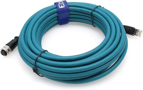 Eonvic M12 Ethernet Cable 8 Pin A Code Female to RJ45 Cat-7e Network High Flex Waterproof Cable Industrial Ethernet Automation Profibus Application (1M) in Saudi Arabia