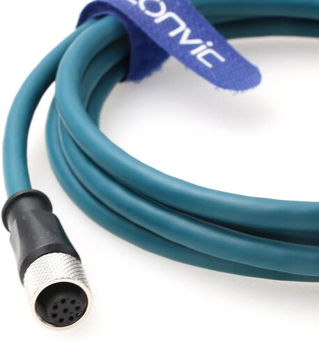 Eonvic M12 Ethernet Cable 8 Pin A Code Female to RJ45 Cat-7e Network High Flex Waterproof Cable Industrial Ethernet Automation Profibus Application (1M) in Saudi Arabia