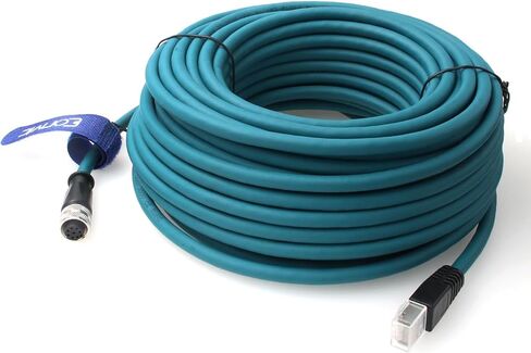 Eonvic M12 Ethernet Cable 8 Pin A Code Female to RJ45 Cat-7e Network High Flex Waterproof Cable Industrial Ethernet Automation Profibus Application (1M) in Saudi Arabia
