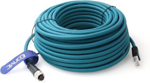 Eonvic M12 Ethernet Cable 8 Pin A Code Female to RJ45 Cat-7e Network High Flex Waterproof Cable Industrial Ethernet Automation Profibus Application (1M) in Saudi Arabia