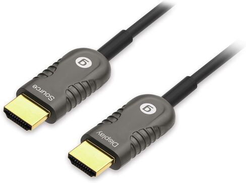 gofanco Active HDMI 2.0 Fiber Optic Cable 15m (50ft) - 4K @60Hz 4:4:4, HDMI 2.0, HDCP 2.2, HDR, ARC, 18Gbps, 3D, CEC, EDID, HEC in Saudi Arabia