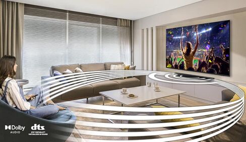 تلفزيون سامسونج QN55Q70CAFXZA 55 بوصة QLED 4K Quantum HDR ثنائي LED ذكي مع مكبر صوت HW-Q600C 3.1.2ch ومضخم صوت مع Dolby Atmos (2023) (مستعمل) in Saudi Arabia
