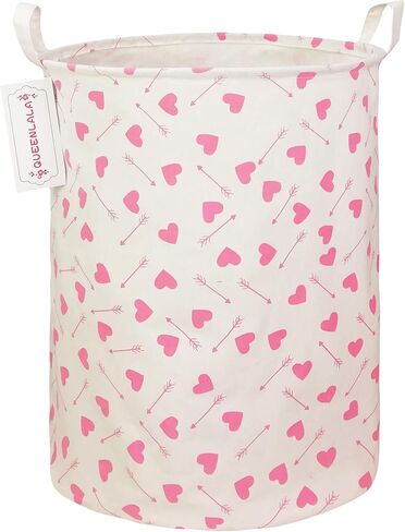 QUEENLALA Large Storage Basket,Laundry Hamper/Bathroom/Home Decor/Collapsible Round Storage Bin,Boys and Girls Hamper/Boxes/Clothing(Color Unicorn) in Saudi Arabia