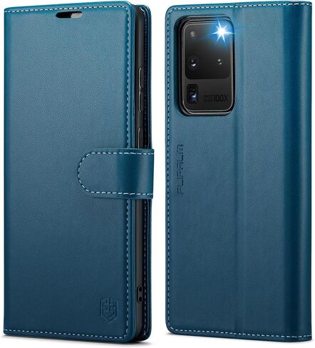 for Samsung Galaxy S20 Ultra 6.9"(NON S20/S20+) Wallet Case with RFID Blocking Credit Card Holder, PU Leather Flip Kickstand Shockproof Cover Women Men for Samsung S20 Ultra Phone case(Black) in Saudi Arabia