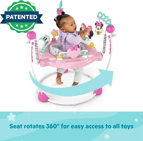 سترة أنشطة الأطفال من برايت ستارتس ديزني ذا ليتل ميرميد سي أوف انشطة مع ألعاب تفاعلية وأضواء وموسيقى مع أميرة ديزني آرييل، من 6 إلى 12 شهرًا (أزرق) in Kuwait