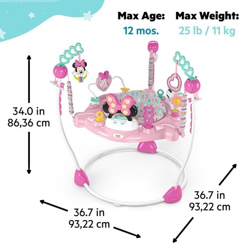سترة أنشطة الأطفال من برايت ستارتس ديزني ذا ليتل ميرميد سي أوف انشطة مع ألعاب تفاعلية وأضواء وموسيقى مع أميرة ديزني آرييل، من 6 إلى 12 شهرًا (أزرق) in Kuwait