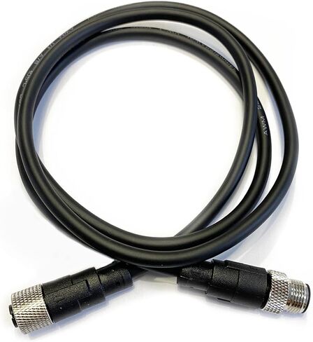 M12 4 Pins Male to Female Connector Cable, A Code Straight Molding Cable Female to Male Aviation Sensor Electrical PVC Cable 250V 4A AC/DC Industrial Molded Cable 2M AWG22（2 Meter） in Saudi Arabia