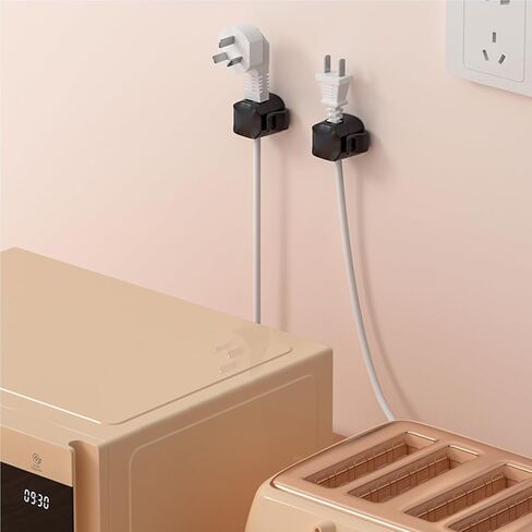 3Pack Cable Clips, JIYHF Cord Organizer for Desk, Wire Organizer, Phone USB Charger Holder, Management Wall Car Desktop Nightstand(Black) in Saudi Arabia