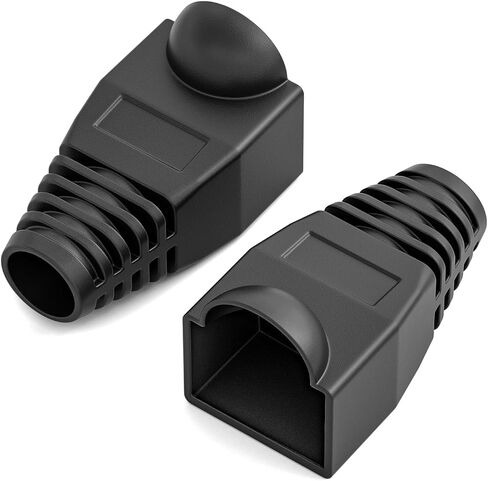 100 حزمة Rj45 سلالة تخفيف الأحذية إيثرنت شبكة كابل موصل التوصيل غطاء ل Cat6 Cat5e Cat5 (10 ألوان) in Kuwait