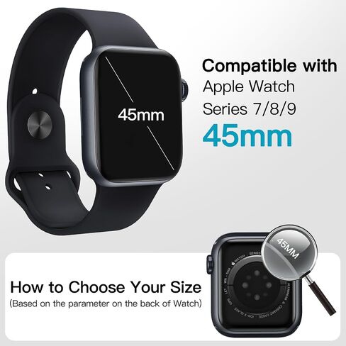 JETech Waterproof Case with Screen Protector for Apple Watch SE (2022/2020) / Series 6 5 4 40mm, Built-in Tempered Glass Film Hard PC Bumper Full Protective Cover, 2 Pack (Black) in Saudi Arabia