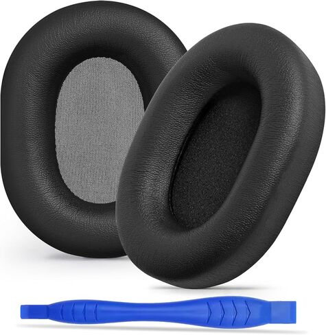 وسائد أذن بديلة من Aurivor لسماعات الرأس Sony WH-1000XM5 المانعة للضوضاء، أغطية أذن ممتازة XM5 مع جلد بروتين ناعم، إسفنج الذاكرة الأمثل (فضي) in Kuwait