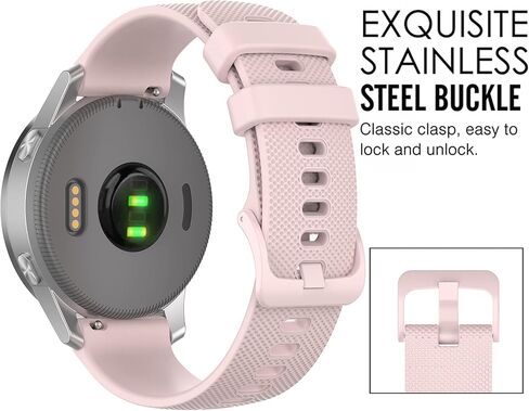 حزام لـ Garmin Vivoactive 4S، سوار ساعة بديل من السيليكون الناعم لـ Garmin Vivoactive 4S / Vivomove 3S / Venu 2S (بدون متعقب، أشرطة بديلة فقط) in Kuwait