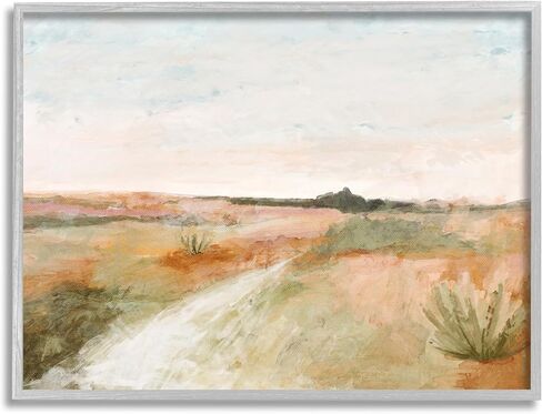 Stupell Industries Rustic Desert Landscape Black Framed Giclee Art Design by Hayley Michelle in Saudi Arabia