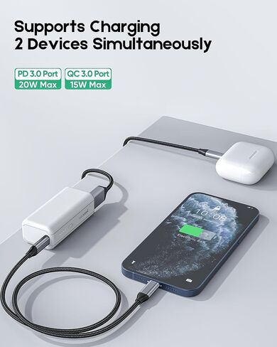 Mini Portable Charger- 5000mah 4.5oz Lightweight Power Bank-Dual Ports PD 20w Fast-Charging Battery Pack Compatible with iPhone,ipad,Samsung,Android,Aipods,and More. in Kuwait