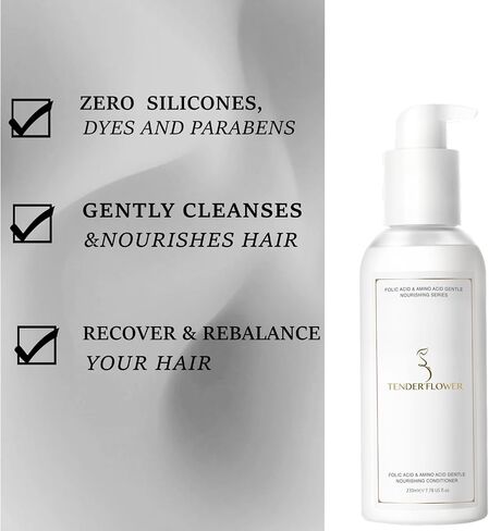 TENDER'FLOWER Folic Acid & Amino Acid Gentle Nourishing Conditioner For Pregnant Women No Fragrance Added Can Be Used During Pregnancy And Lactation Maternity Skin Care (1PCS) in Saudi Arabia
