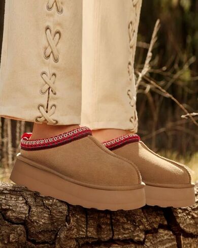 Platform Slippers Mini Boots for Women Fleece Lined Snow Boots Anti-Slip Snow Platform Slippers for Women Winter Outdoor in Saudi Arabia
