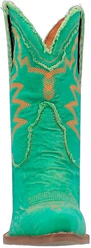 Dingo Womens Y'all Need Dolly Embroidery Snip Toe Casual Boots Mid Calf High Heel 3" & Up - Black in Kuwait