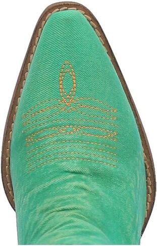 Dingo Womens Y'all Need Dolly Embroidery Snip Toe Casual Boots Mid Calf High Heel 3" & Up - Black in Kuwait