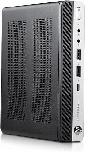 HP EliteDesk 800 G5 High-Performance Mini PC Desktop Computer, Core i7-9700T up to 4.8GHz, 16GB DDR4, 512GB SSD, Keyboard & Mouse, WiFi, Bluetooth, 4K Support, DP, Windows 11 Pro (Renewed) in Saudi Arabia