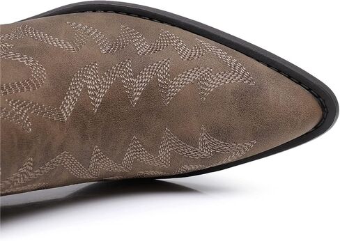 GLOBALWIN Cowboy Boots For Women Pointed Toe Pull On Chelsea Ankle Booties The Western Cowgirl Boots in Kuwait