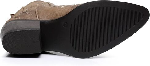 GLOBALWIN Cowboy Boots For Women Pointed Toe Pull On Chelsea Ankle Booties The Western Cowgirl Boots in Kuwait