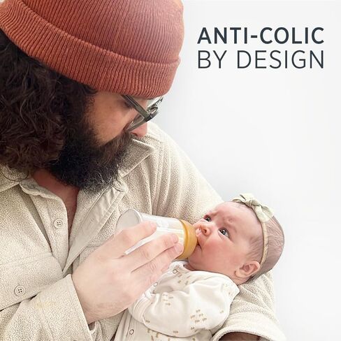 غطاء زجاجة أطفال برقبة واسعة من HEVEA - غطاء زجاجة زجاجي عبوة واحدة - 100% مطاط طبيعي لعمر 0+ أشهر، خالي من البلاستيك والبيسفينول والفثالات in Kuwait