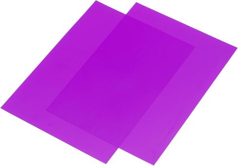 MECCANIXITY Gel Light Filter Red Transparent Correction Lighting Gel Filter 11x8.5 inch Plastic Sheets for Film Photo Video Party Pack of 10 in Kuwait