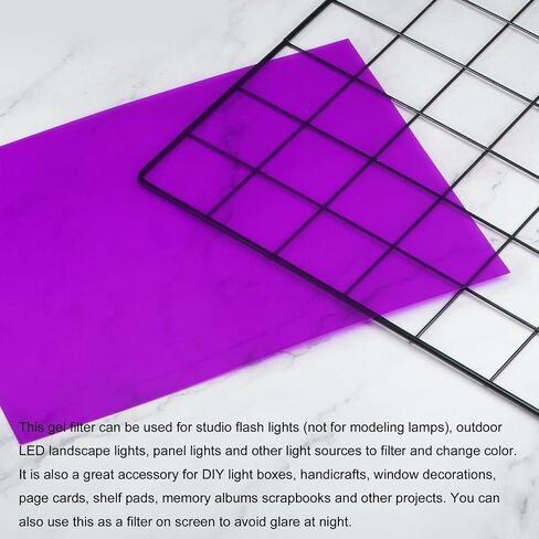 MECCANIXITY Gel Light Filter Red Transparent Correction Lighting Gel Filter 11x8.5 inch Plastic Sheets for Film Photo Video Party Pack of 10 in Kuwait