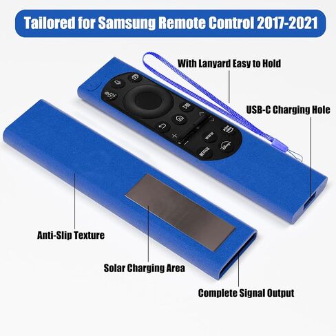 2 Pack Remote Cover for Samsung Smart TV, Silicone Protective Case for Samsung Solar Cell Remote 2021 2022 BN59-01357 BN59-01385 BN59-01265A Updated Remote Case Glow in Dark (Glow Green +Glow Blue) in Saudi Arabia