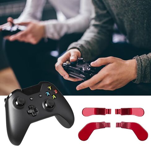 Dakexiong 4 Pcs Elite Control Paddles for Xbox One Elite, Elite Controller Metal Paddles for Xbox One Elite Series 2, Elite 2 Core Controller Paddles for Xbox Elite Series 2 (Black) in Saudi Arabia