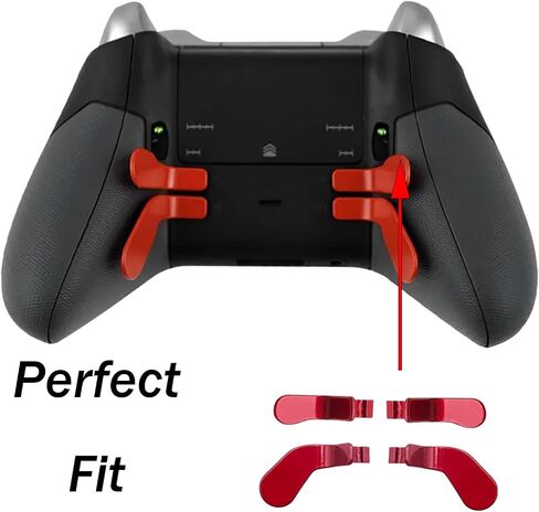 Dakexiong 4 Pcs Elite Control Paddles for Xbox One Elite, Elite Controller Metal Paddles for Xbox One Elite Series 2, Elite 2 Core Controller Paddles for Xbox Elite Series 2 (Black) in Saudi Arabia