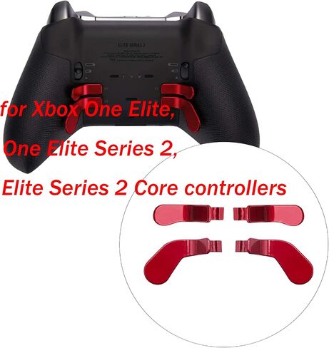 Dakexiong 4 Pcs Elite Control Paddles for Xbox One Elite, Elite Controller Metal Paddles for Xbox One Elite Series 2, Elite 2 Core Controller Paddles for Xbox Elite Series 2 (Black) in Saudi Arabia