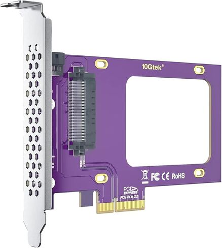 محول ipolex PCIe 3.0 إلى (2) U.2 SFF-8639، X8، لـ 2.5 بوصة U.2 NVMe SSD in Kuwait