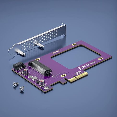 محول ipolex PCIe 3.0 إلى (2) U.2 SFF-8639، X8، لـ 2.5 بوصة U.2 NVMe SSD in Kuwait