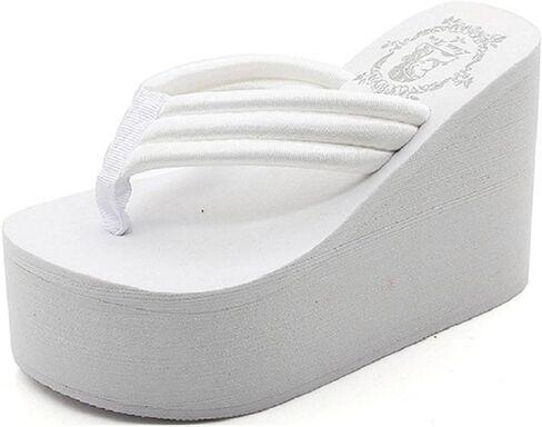 Womens Wedge Sandals Platform Sandals Women Chunky Wedge flip flops Sandals for Women in Saudi Arabia