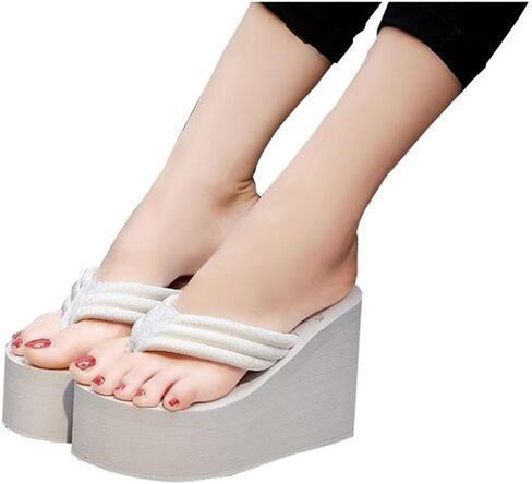 Womens Wedge Sandals Platform Sandals Women Chunky Wedge flip flops Sandals for Women in Saudi Arabia