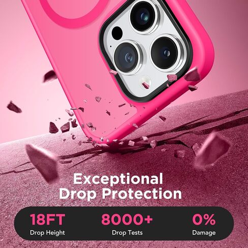 GONEZ Magnetic for iPhone 14 Pro Max Case,Compatible with MagSafe,[2 Screen Protector & 2 Camera Cover][Anti-Fingerprint] Slim Translucent Matte Back Shockproof Phone Protective Case(Baby Blue) in Saudi Arabia