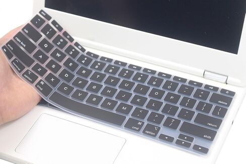 غطاء لوحة مفاتيح من السيليكون متوافق مع 2024 Apple iPad Pro 13 بوصة M4 Chip A2925 A2926 Magic Keyboard، تخطيط لوحة المفاتيح الأمريكية (أبيض) in Kuwait