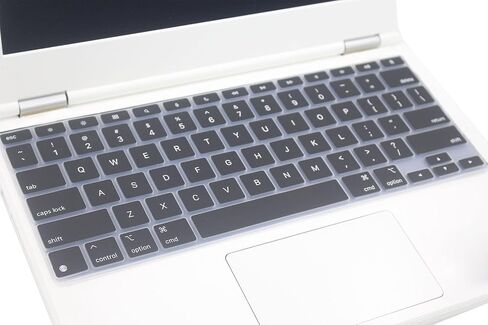 غطاء لوحة مفاتيح من السيليكون متوافق مع 2024 Apple iPad Pro 13 بوصة M4 Chip A2925 A2926 Magic Keyboard، تخطيط لوحة المفاتيح الأمريكية (أبيض) in Kuwait