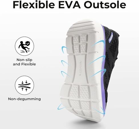 أحذية FitVille النسائية للمشي بعرض واسع أحذية رياضية لتقويم العظام لالتهاب اللفافة الأخمصية والكعب وتخفيف آلام القدم - Cloud Walker V8 in Kuwait