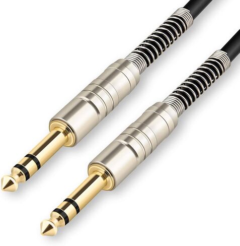 1/4 TRS Audio Cable, 1/4" 6.35mm TRS to 1/4" 6.35mm TRS Balanced Interconnect Cable, 3.3 Feet in Saudi Arabia