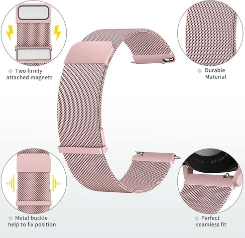 Meliya 20mm 22mm Watch Bands Stainless Steel Metal Quick Release Replacement Wristband Straps for Men Women in Saudi Arabia