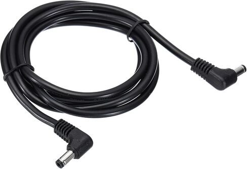 PATIKIL 2Ft 5.5mm x 2.5mm Male to Male DC Power Cable, 18AWG Wire Adapter 90 Degree Right Angle Extension Cord for LED Strip DVR Router Surveillance Camera in Kuwait