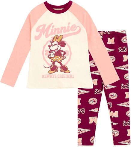 Disney Minnie Mouse Mickey Mouse T-Shirt and Leggings Outfit Set Infant to Big Kid in Kuwait