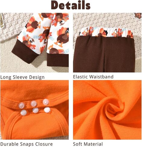 Aalizzwell Newborn Infant Baby Boys Halloween Outfit 3Pcs in Saudi Arabia