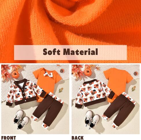 Aalizzwell Newborn Infant Baby Boys Halloween Outfit 3Pcs in Saudi Arabia