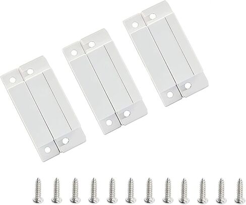 MC-32 NC جهاز استشعار سلكي للتثبيت على السطح ونافذة الباب ومفتاح القصب المغناطيسي، لأمن المنزل وأنظمة الإنذار ضد السرقة، مجموعات من 5، أبيض in Kuwait